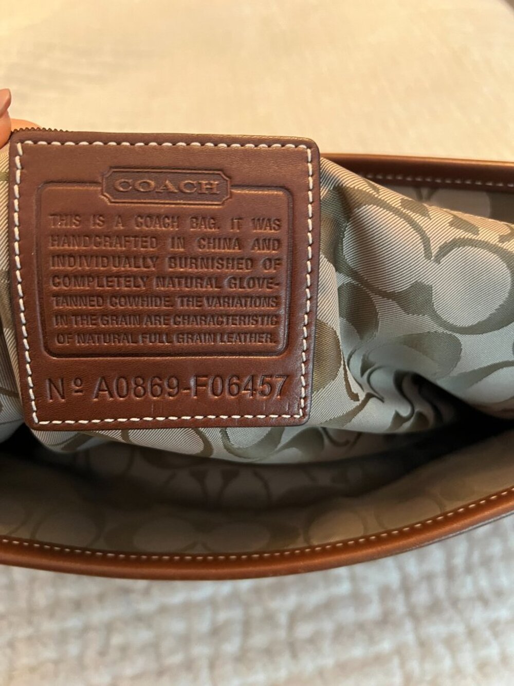 Vintage Coach Lexington Messenger Bag - British Tan - Picture 9 of 9